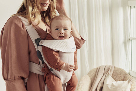 BABYBJORN MINI 3D Jersey – nosidełko, Jasny beż