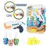 Toi-Toys FOAM STRIKEX Zestaw pistolet na wodę i piłki + 3 pachołki