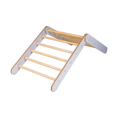 MeowBaby® Montessori drewniana drabinka dla dziecka, szara