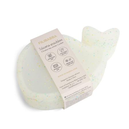 Filibabba Pudełko na przekąski Wieloryb Confetti