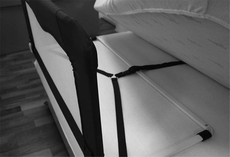 Baby Dan - Barierka ochronna łóżka - Bedrail 90 cm, black