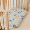 Bambusowa poduszka dziecięca 60x40 Wieloryby