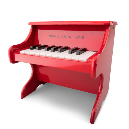 New Classic Toys Pianino czerwone – 18 klawiszy