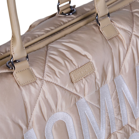 Childhome Torba Mommy Bag Pikowana Beżowa