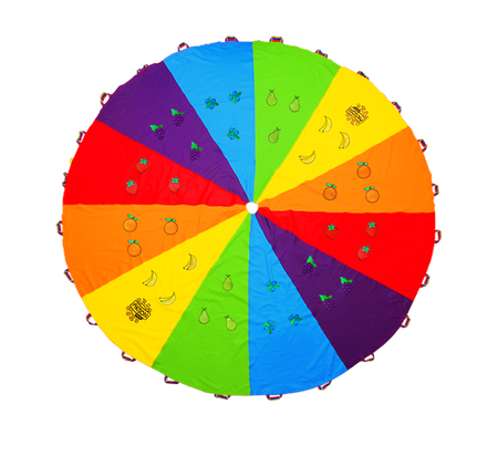 Chusta Edukacyjna AKSON 3m Zestaw małe koła + 36 owoców