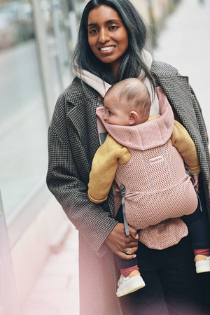 BABYBJORN MOVE 3D Mesh - nosidełko, Zgaszony Róż