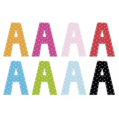 Litera A - dekoracja na ścianę