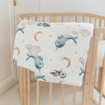 Bambusowa kołdra dziecięca Wieloryby różne rozmiary