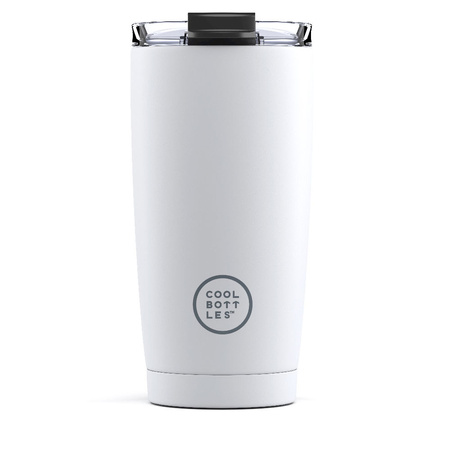Cool Bottles Kubek termiczny 550 ml Mono White