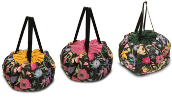 Worek mięciutka mata na zabawki 3w1 wzór KWIATY