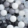 Okrągły Suchy Basen szary z piłkami kulkami