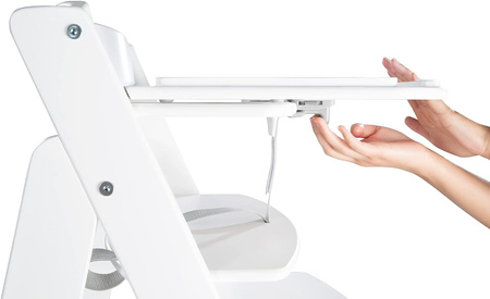 Roba tacka Sit up flex do krzesełka drewniana biała