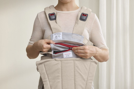 BABYBJORN - nosidełko Harmony, Woven Jasny Beż melanż