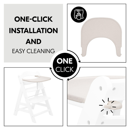 hauck tacka Alpha Click Tray Speckle Beige