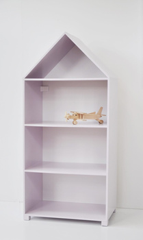 Różowy funkcjonalny regał do pokoju dziecka z serii Miasto