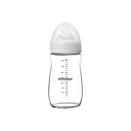 Mininor Butelka szklana 240ml 0m+
