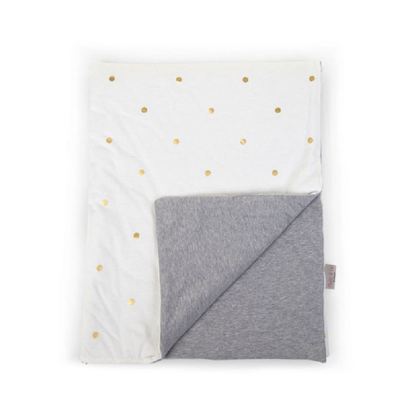 Childhome Kocyk 80 x 100 cm Jersey Gold dots