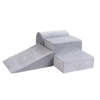 MeowBaby® 3 elementowy Piankowy Zestaw do Zabawy, Jasnoszary