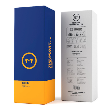 Cool Bottles Butelka termiczna Sport 950 ml Triple cool Paris