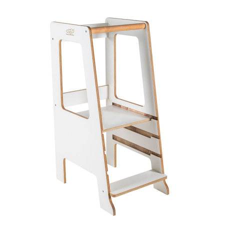 MeowBaby® Kitchen Helper Scandi Pomocnik Kuchenny dla Dziecka, biały