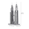 Piececool Puzzle Metalowe Model 3D - Wieże Petronas