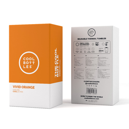 Cool Bottles Kubek termiczny 550 ml Vivid Orange