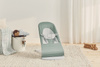 BABYBJORN - leżaczek BALANCE SOFT WOVEN/JERSEY - Jasnoszałwiowy/Szary