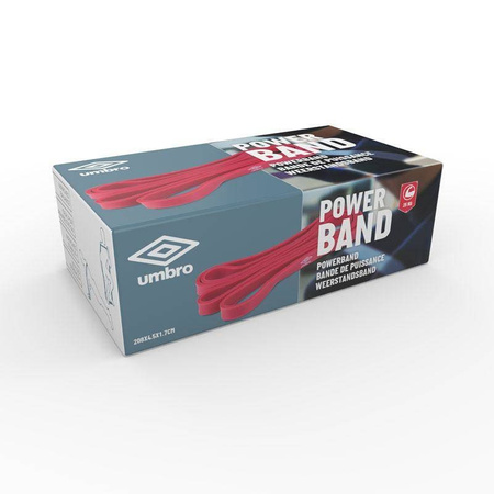 Umbro Guma oporowa do ćwiczeń 25 kg czerwona