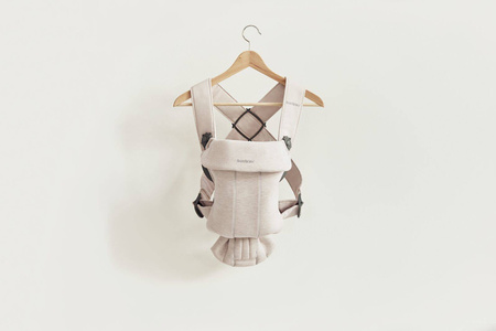 BABYBJORN MINI 3D Jersey – nosidełko, Jasny beż