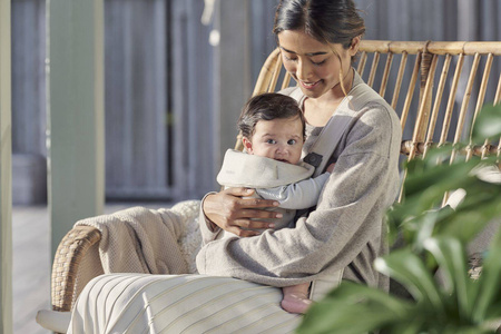 BABYBJORN MINI 3D Jersey – nosidełko, Jasny beż