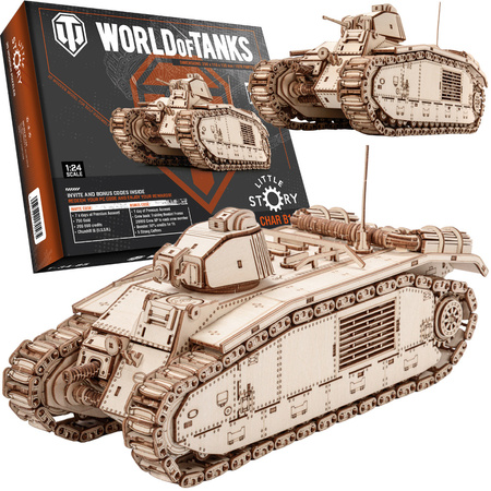 Little Story Drewniane Puzzle Model 3D - Char B1