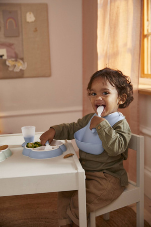 BABYBJORN - Zestaw obiadowy Dinnerware, 8 szt. - Powder Blue