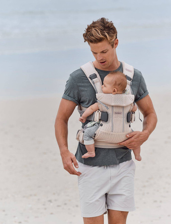 BABYBJORN ONE AIR 3D MESH - nosidełko, Perłowy Różowy