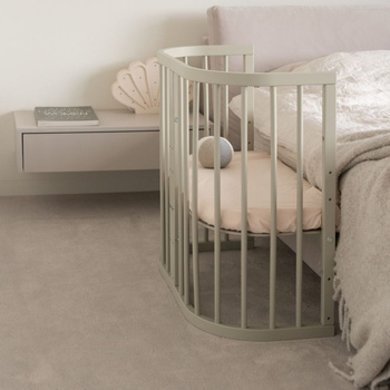 Oliwkowe łóżeczko 7w1 z materacem