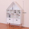 Regał Domek, białe, drewniane meble do pokoju dziecka