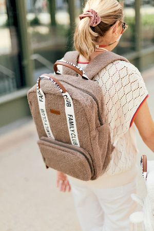 Childhome Plecak Family Club Signature Teddy Soft brown