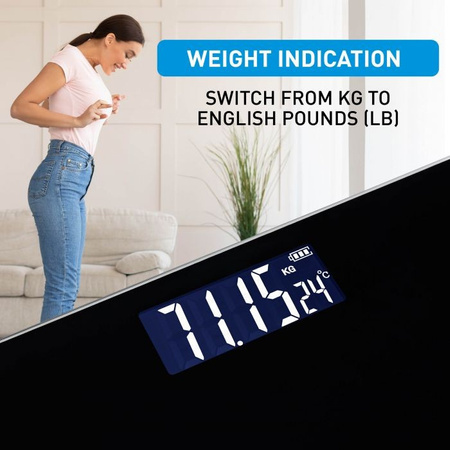 Grundig waga łazienkowa czarna