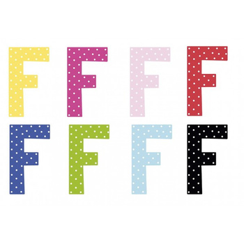 Litera F - dekoracja na ścianę