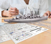 Piececool Puzzle Metalowe Model 3D - Statek Bojowy Bismarck