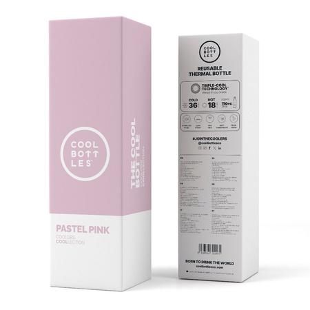 Cool Bottles Butelka termiczna 750 ml Pastel Pink