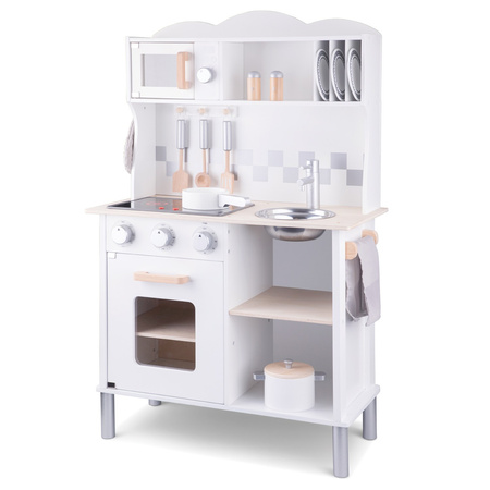 New Classic Toys Kuchnia – Nowoczesna na baterie – biała