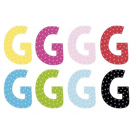 Litera G - dekoracja na ścianę