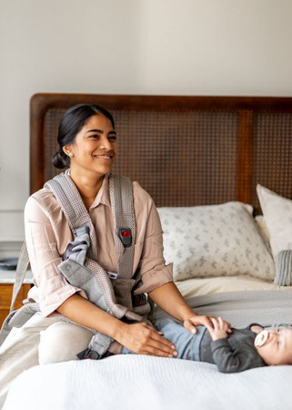 BABYBJORN - nosidełko Harmony 3D Mesh, Szary Beż