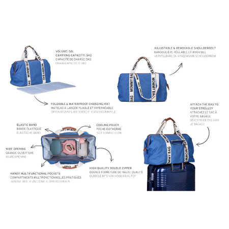 Childhome Torba Mommy Bag Signature Indygo