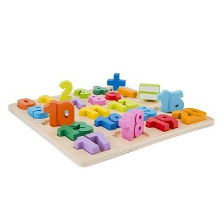New Classic Toys drewniane puzzle liczby