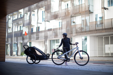 Hamax - Przyczepka rowerowa BREEZE, podwójna - Black