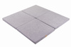 MeowBaby® Mata do Zabawy 120x120cm dla Dziecka Kwadratowa Składana, Jasnoszara