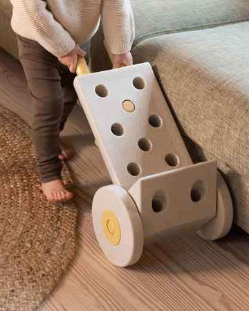 MODU - zestaw 4 piankowych kół, Sand Grey / Honey Yellow