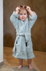 Filibabba Szlafrok z haftem (1-2 l) Pearl blue