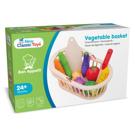 New Classic Toys Warzywa do krojenia – koszyk
